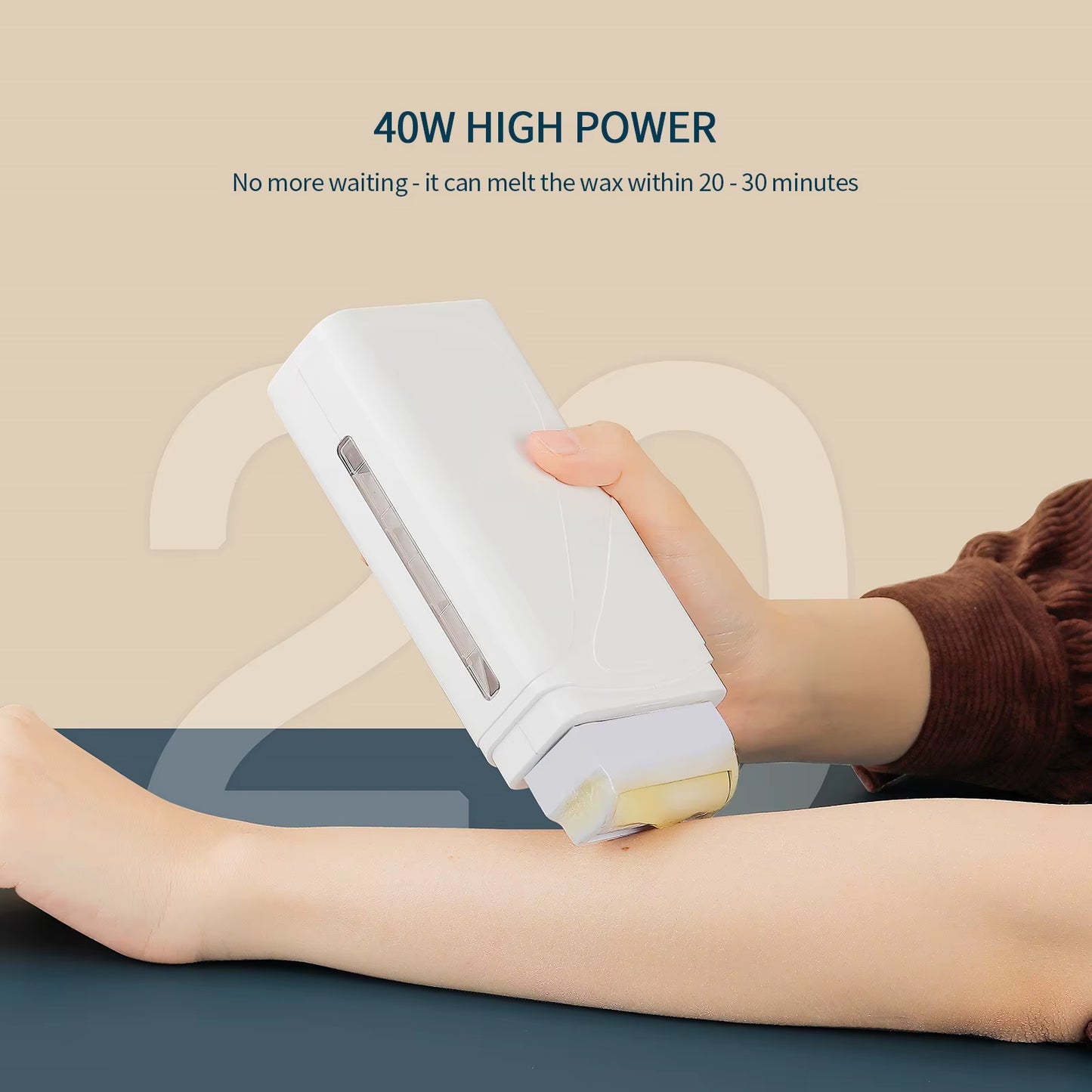 Portable Wax Roller Machine Electric Wax Warmer Depilatory Wax Heater Waxing Leg Warmer Hair Removal Roll on Wax