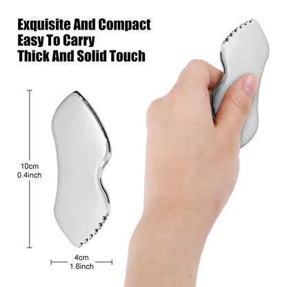 Gua Sha Board Guasha Massage for Face Stainless Steel Body Massager Facial Scraping Plate SPA Guasha Scraper for Neck Back