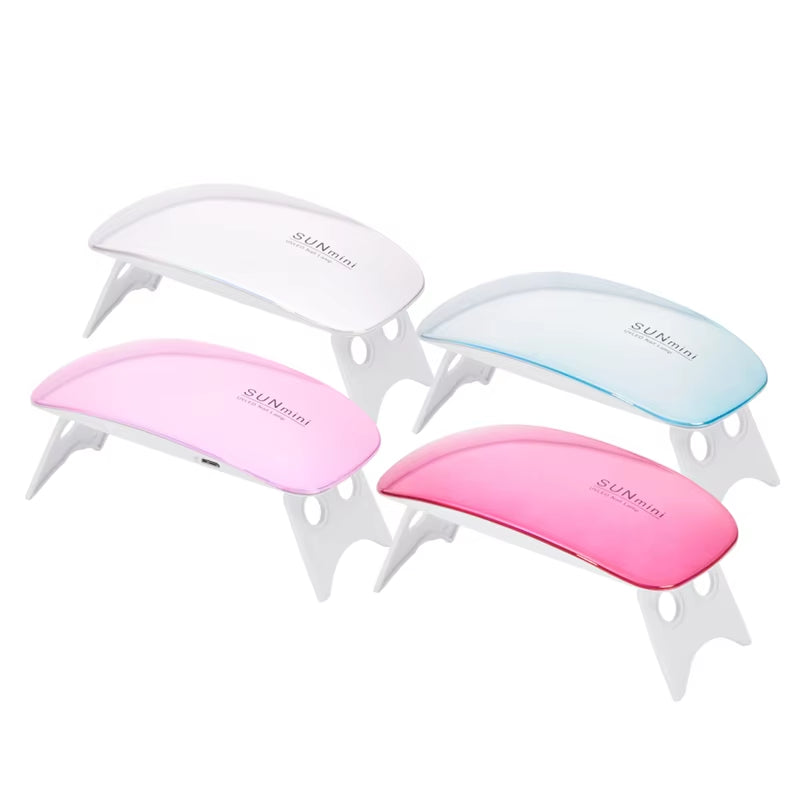 Portable Nail Dryer 6W UV LED Nail Lamp Manicure Apparatus for Gel Nail Polish Nail Art Lamp for Drying Nails Home Use