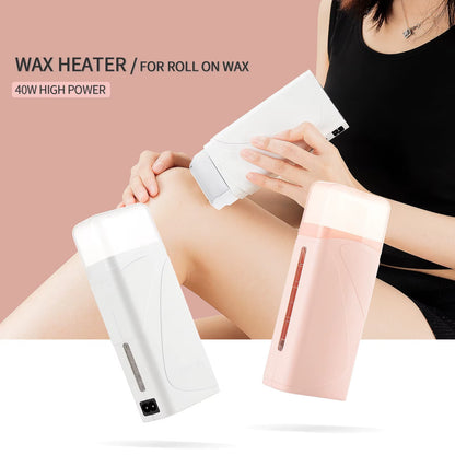 Portable Wax Roller Machine Electric Wax Warmer Depilatory Wax Heater Waxing Leg Warmer Hair Removal Roll on Wax