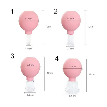 Vacuum Cupping Glass Jar Cellulite Massager for Face Acupuncture Hijama Suction Cup Slimming Fat Burning Health Care Face Sucker