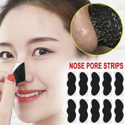 10/50/100 Pieces Blackhead Remover Patches Deep Cleansing - Effective Facial Cleansing to Absorb Facial Blackheads and Pores