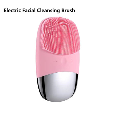 Electric Face Cleansing Brush Sonic Electric Facial Cleanser Facial Cleansing Brush Skin Scrubber Skin Massager Skin Care Tools