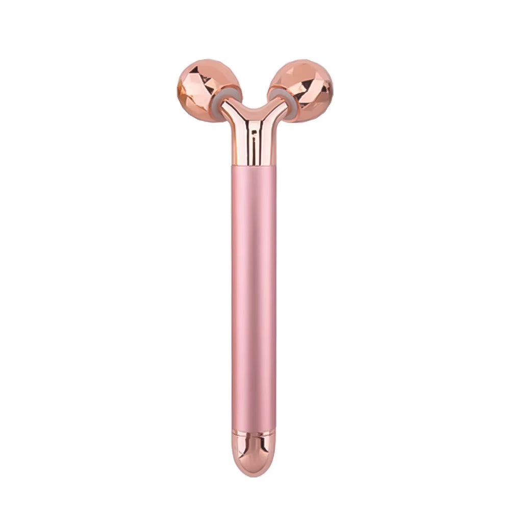 Electric Roller Beauty Bar Vibrating Facial Roller Massager Face Lifting Anti-Wrinkle Skin Care Roller Face Slimming Tool